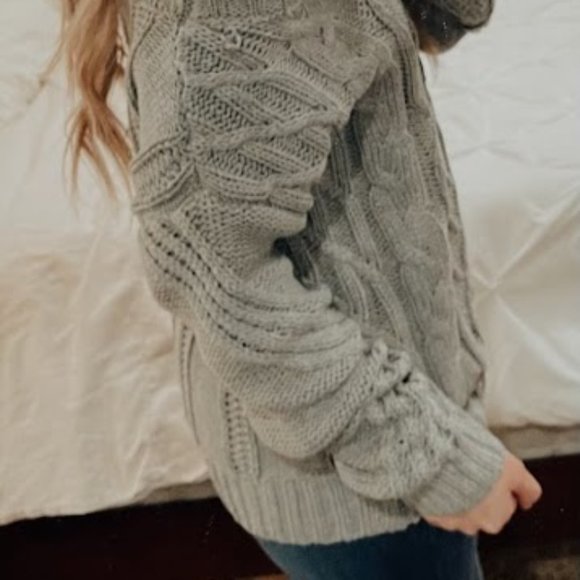 Cable Off the Shoulder Sweater - Picture 2 of 5